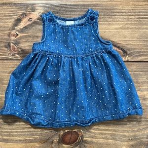 BABY GAP DENIM DRESS 3-6 MONTH